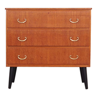 Teak chest of drawers, Swedish design, 1970s, made in Sweden