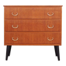 Teak chest of drawers, Swedish design, 1970s, made in Sweden