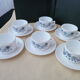 Set of 6 cups of tea or chocolate vintage in arcopal