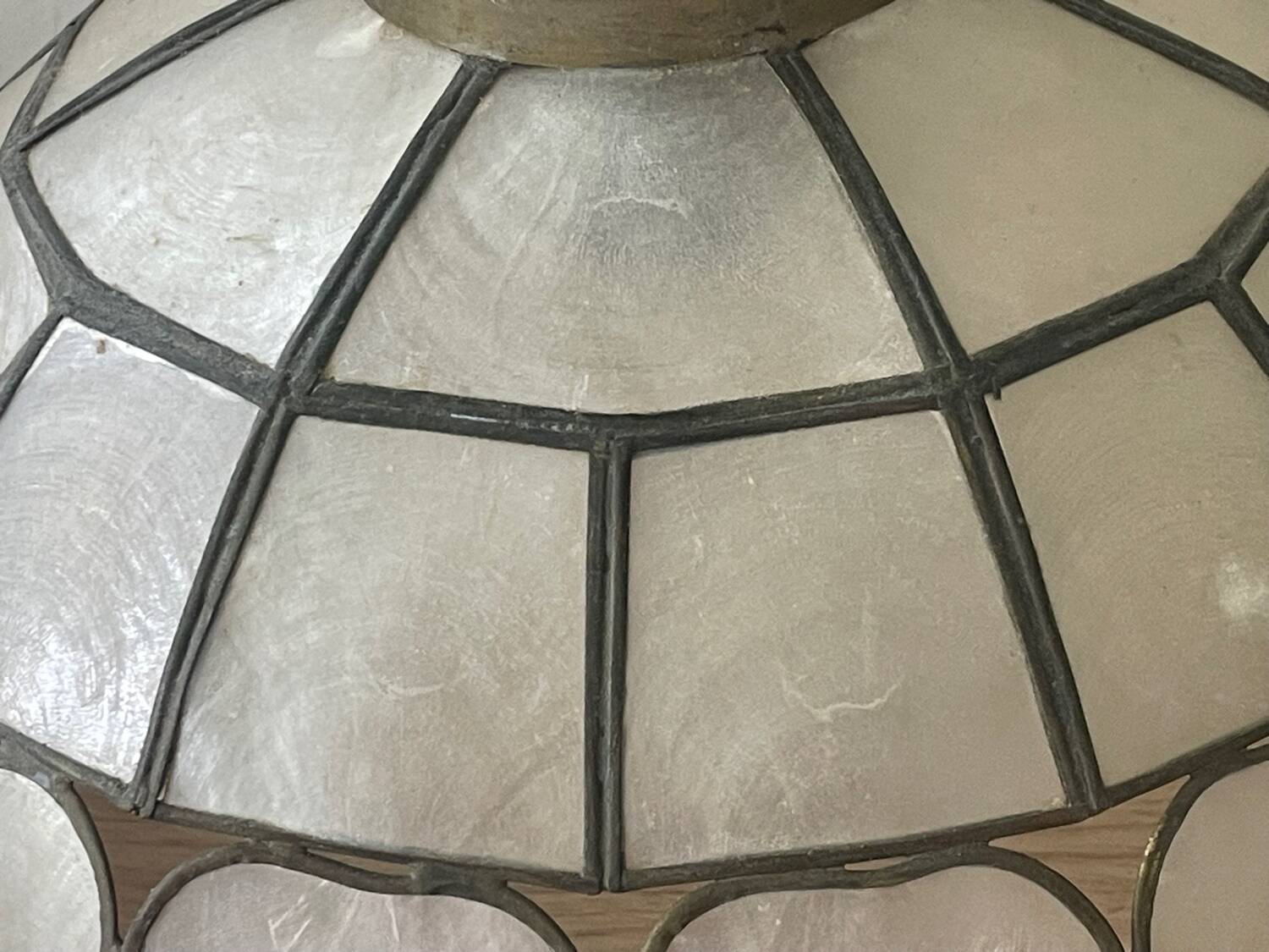 Vintage mother-of-pearl heart pendant