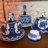 Vintage Delft Blue Ginger Jar: large blue and white ceramic vase