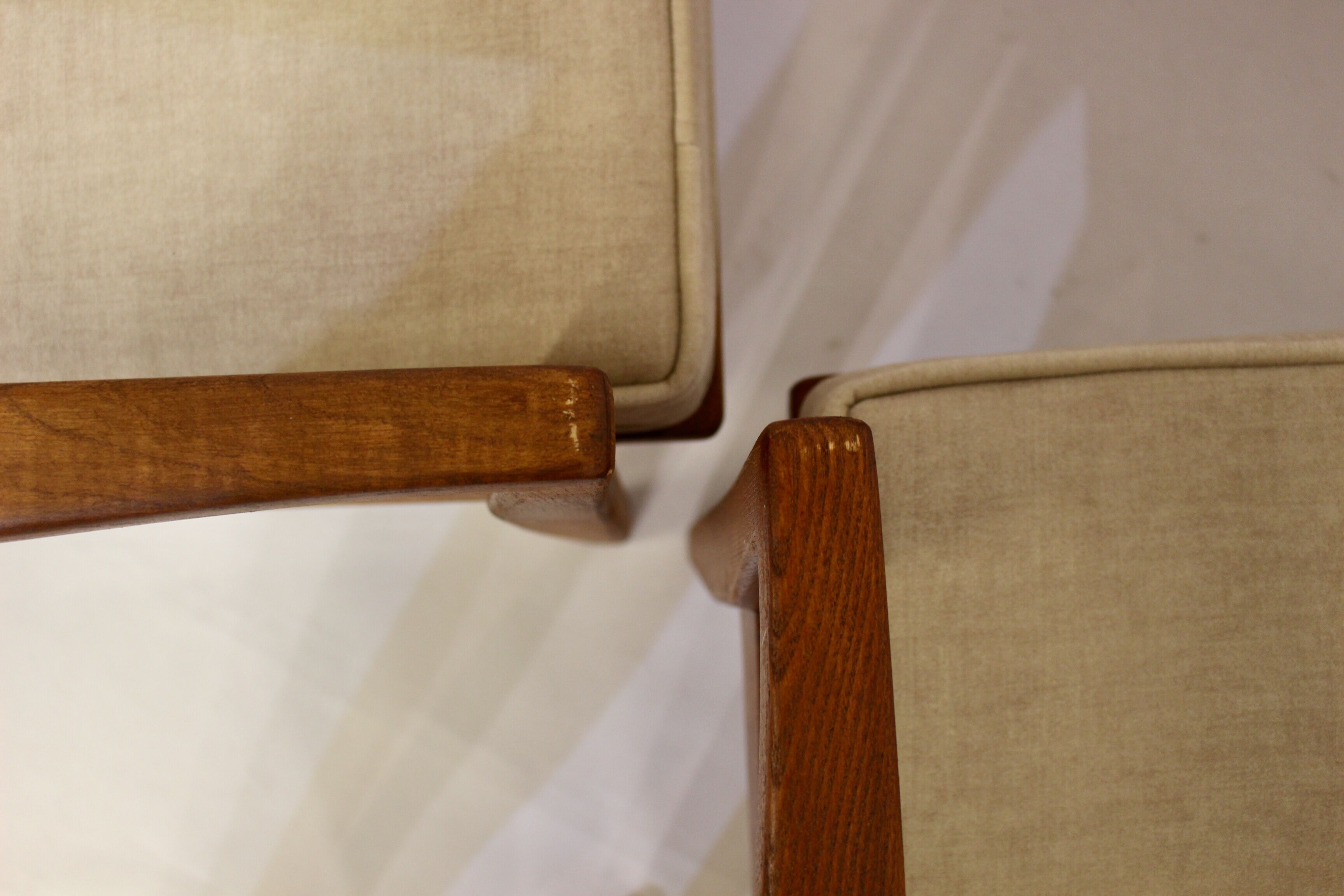 Pair of 60s Scandinavian style armchairs