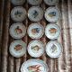12 antique "Royal" dinner plates + 1 dish