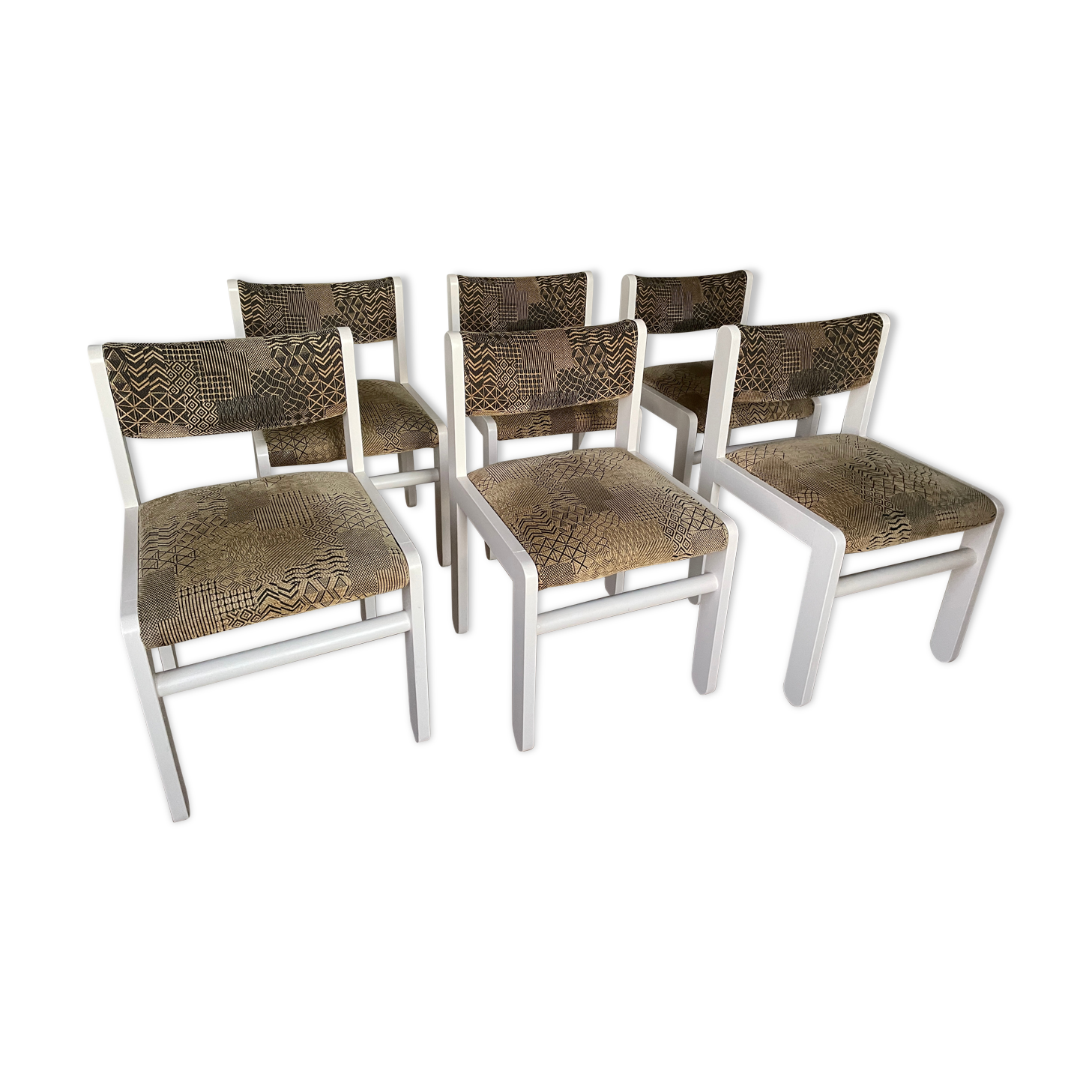 Set of 6 chairs 1980 Scandinavian style