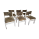 Set de 6 chaises 1980 style scandinave