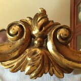 Mirror wooden gold 90x60cm