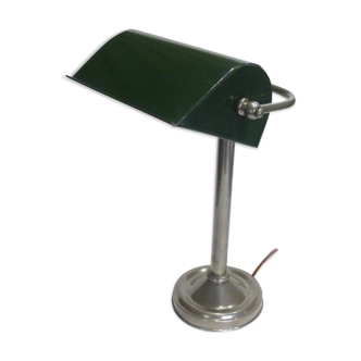 Former 1930s art deco metal desk lamp