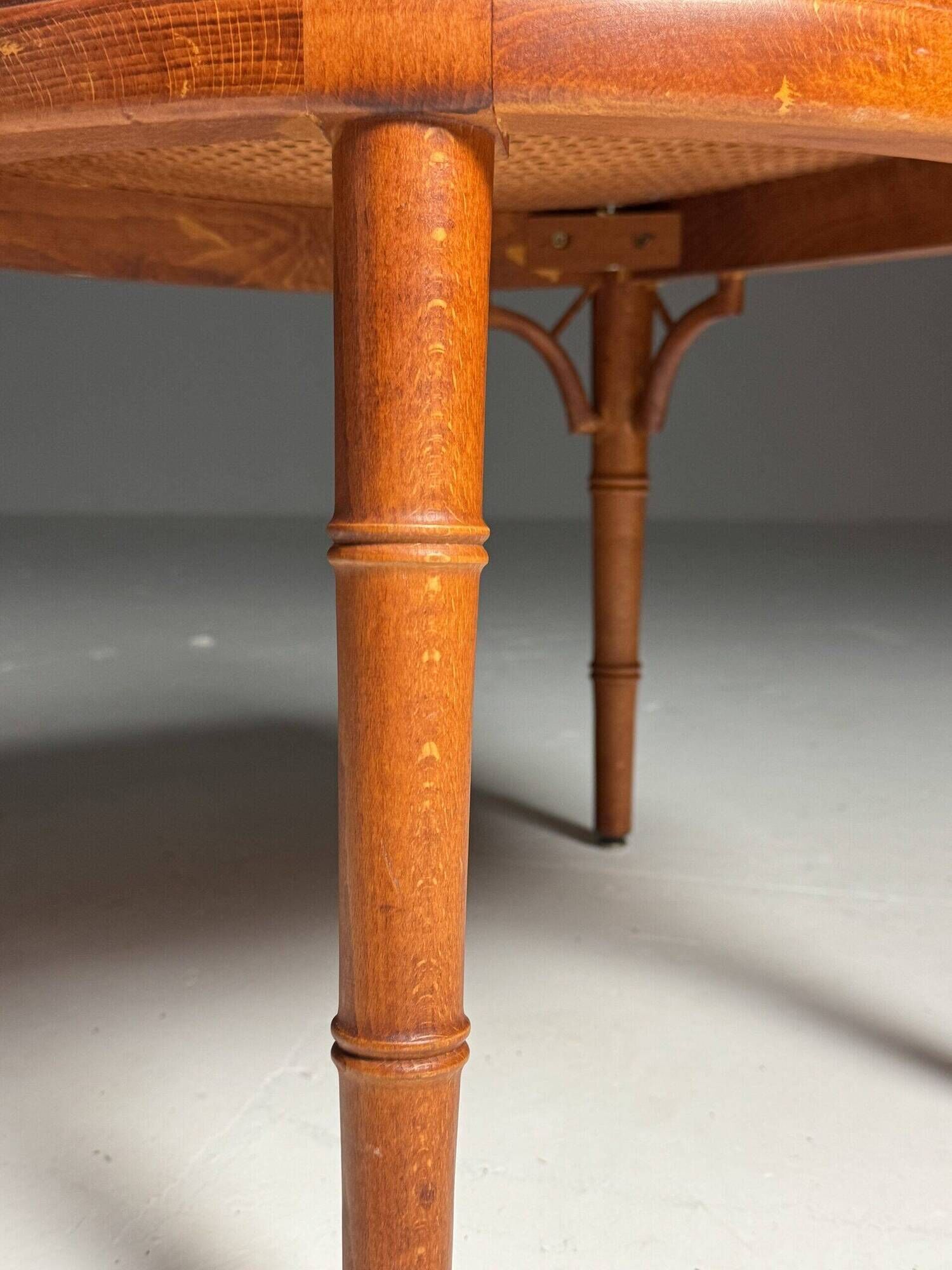 Set of 4 vintage faux bamboo chairs