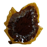 Vallauris style leaf-shaped bowl