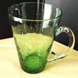 Water carafe, bubbled glass jug