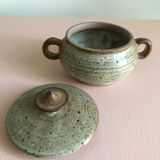 Stoneware sugar bowl