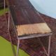 Metal industrial bench