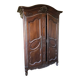 Large Provençal wardrobe in solid walnut, carved – 150x80x264 cm