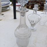 Set of 18 glass and crystal carafes