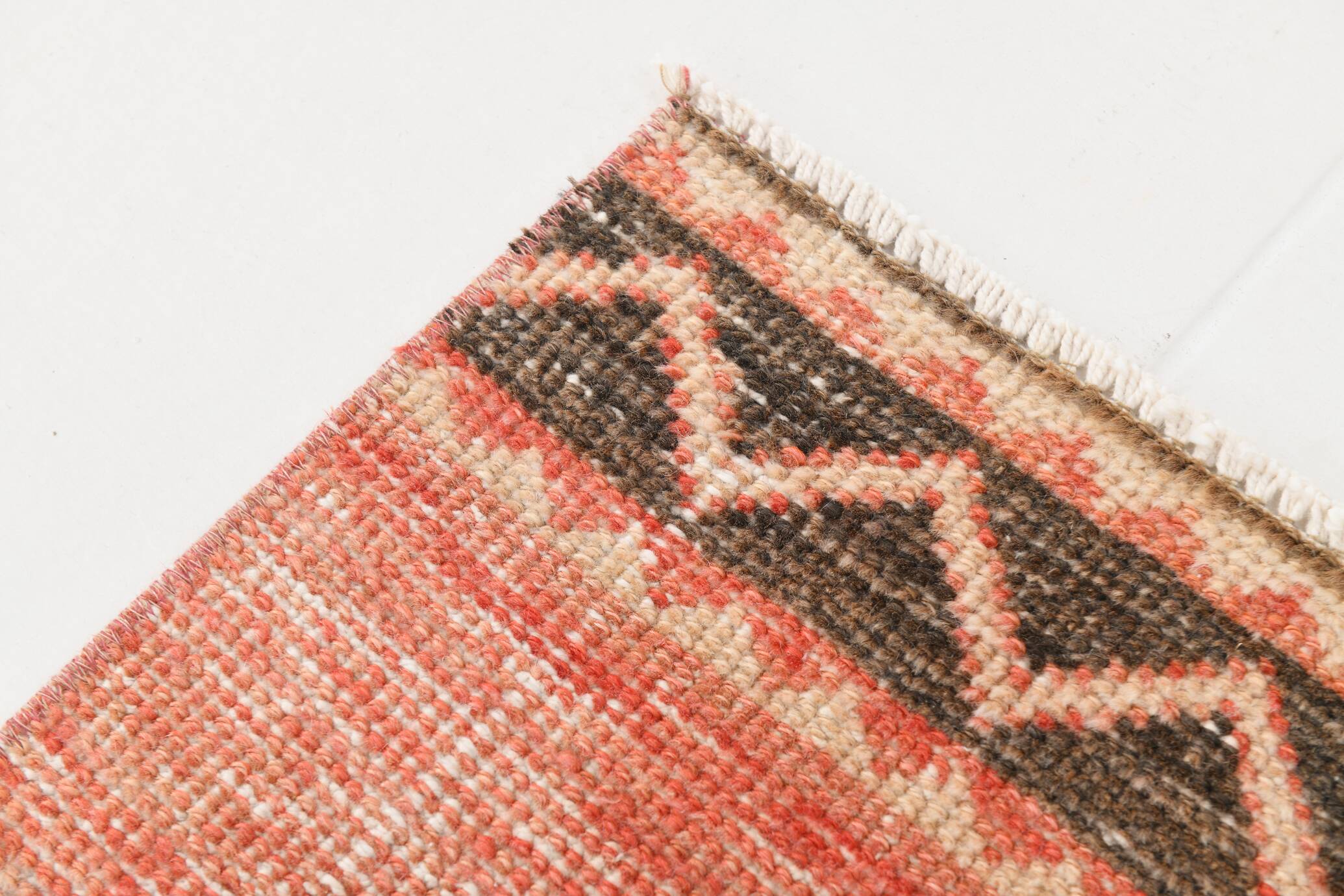 Vintage Pale Red Oriental Persian Runner Rug, 84x389Cm