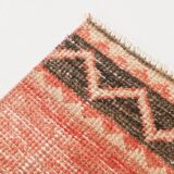 Vintage Pale Red Oriental Persian Runner Rug, 84x389Cm