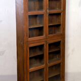 Showcase in natural Burmese teak