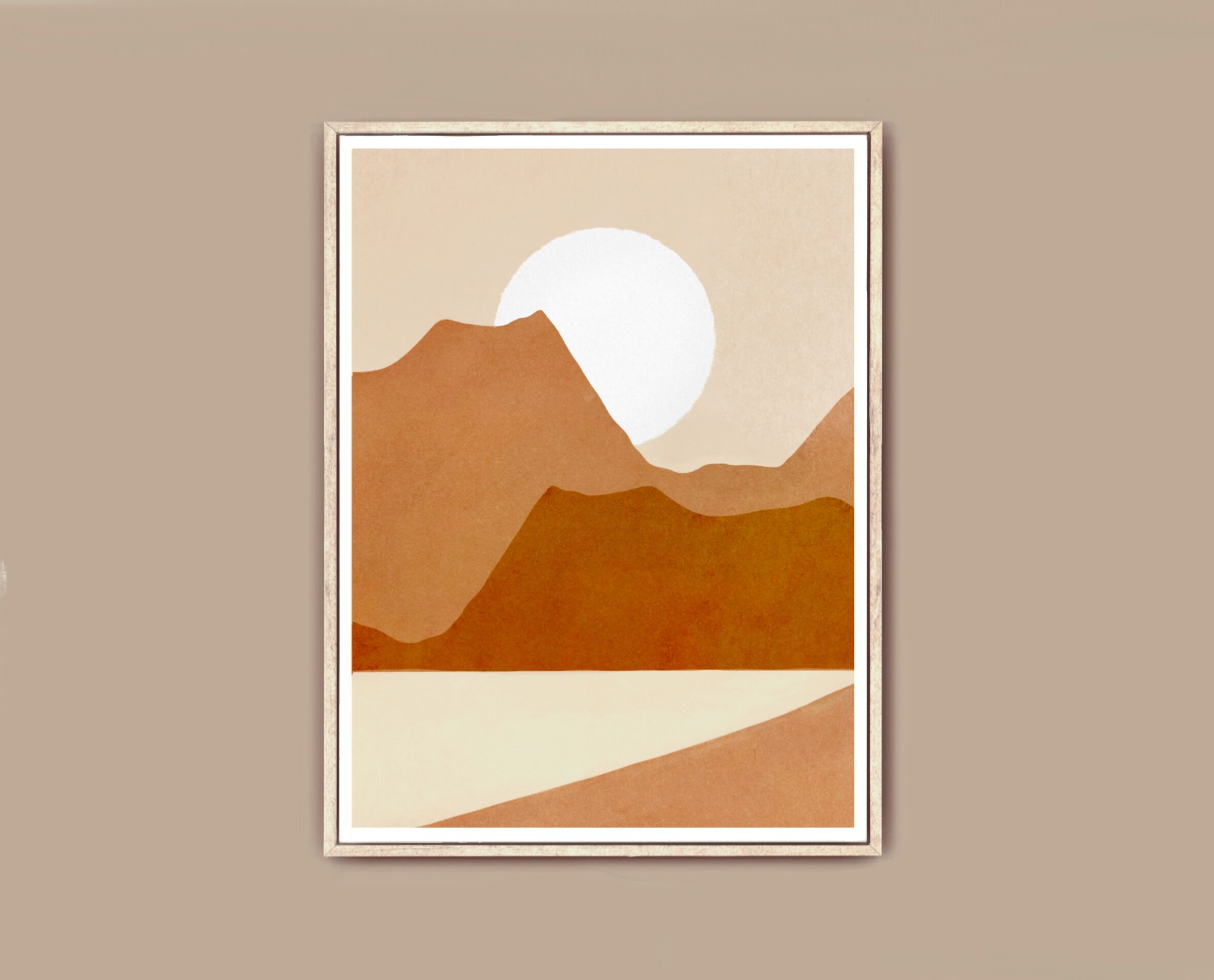 Art print Mountain view A3