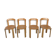Series of 4 chairs model 3300 designer Bruno Rey design Kusch - co 1970 vintage