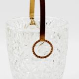 Old glass ice bucket