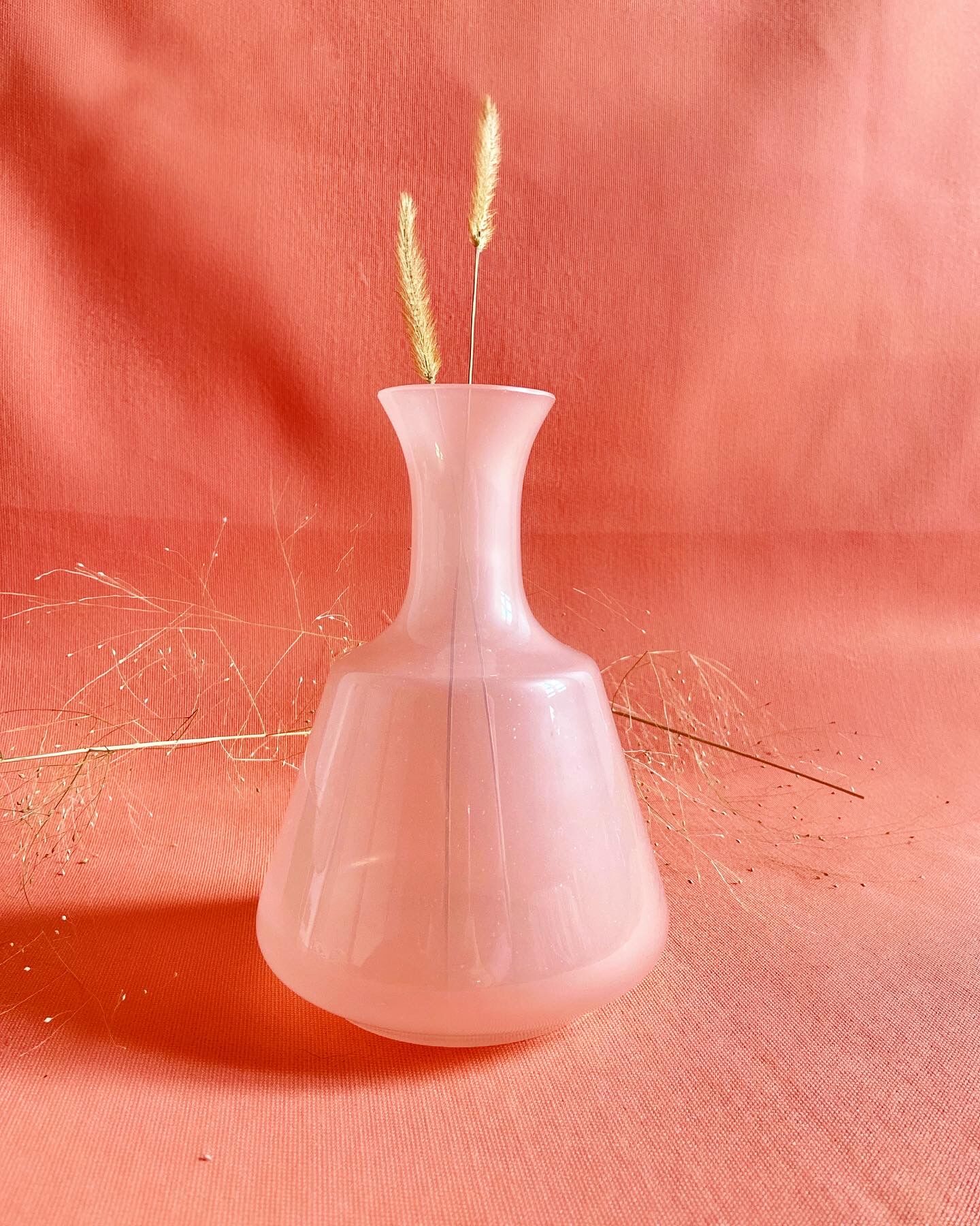 Pink opaline vase