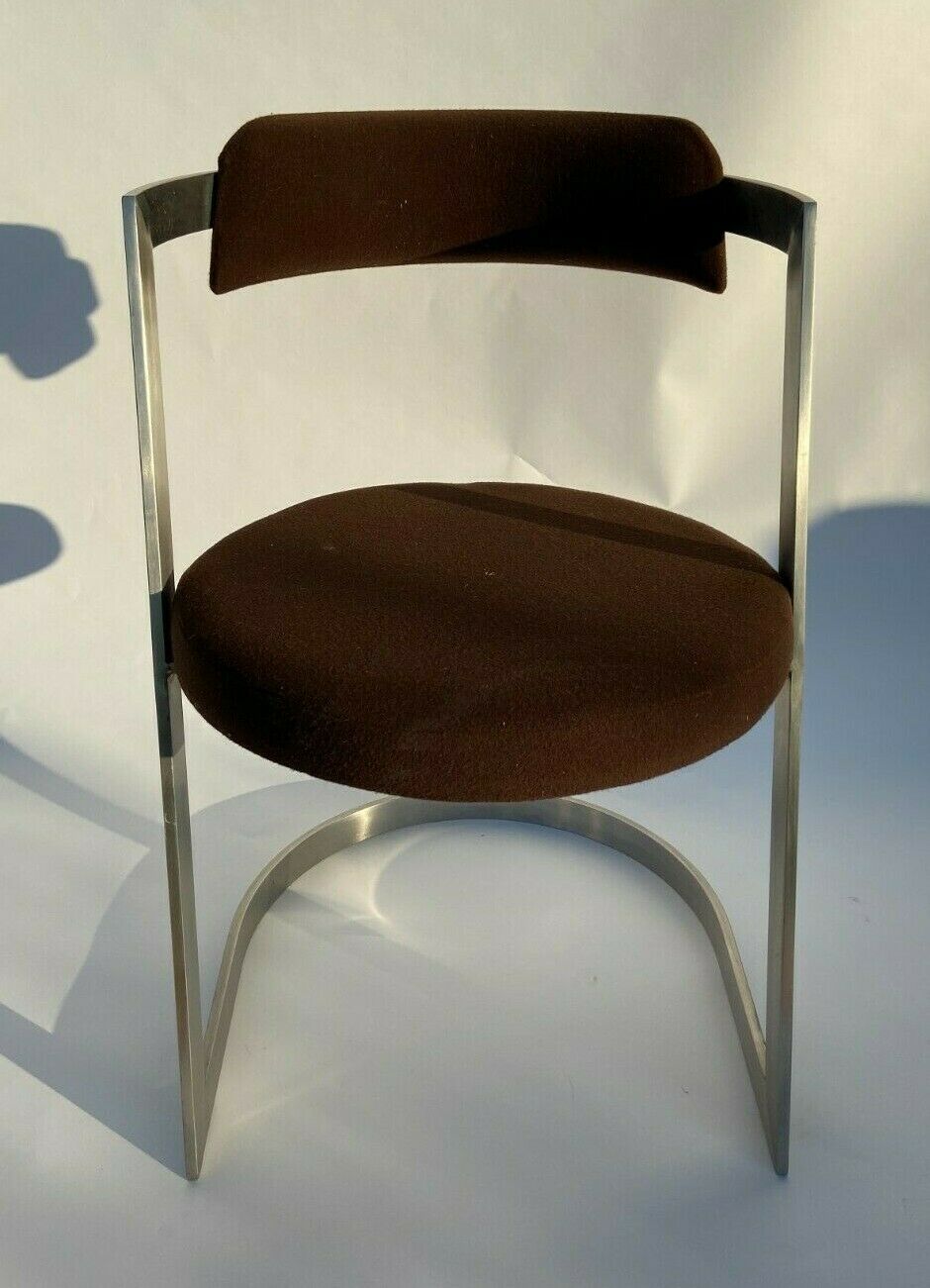 1970 stainless steel chair chrome style treck