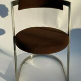 1970 stainless steel chair chrome style treck