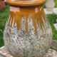 Old jar of Biot glazed pottery with drips