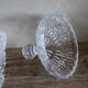Sucrier Bonbonnière verre ciselé feuillage