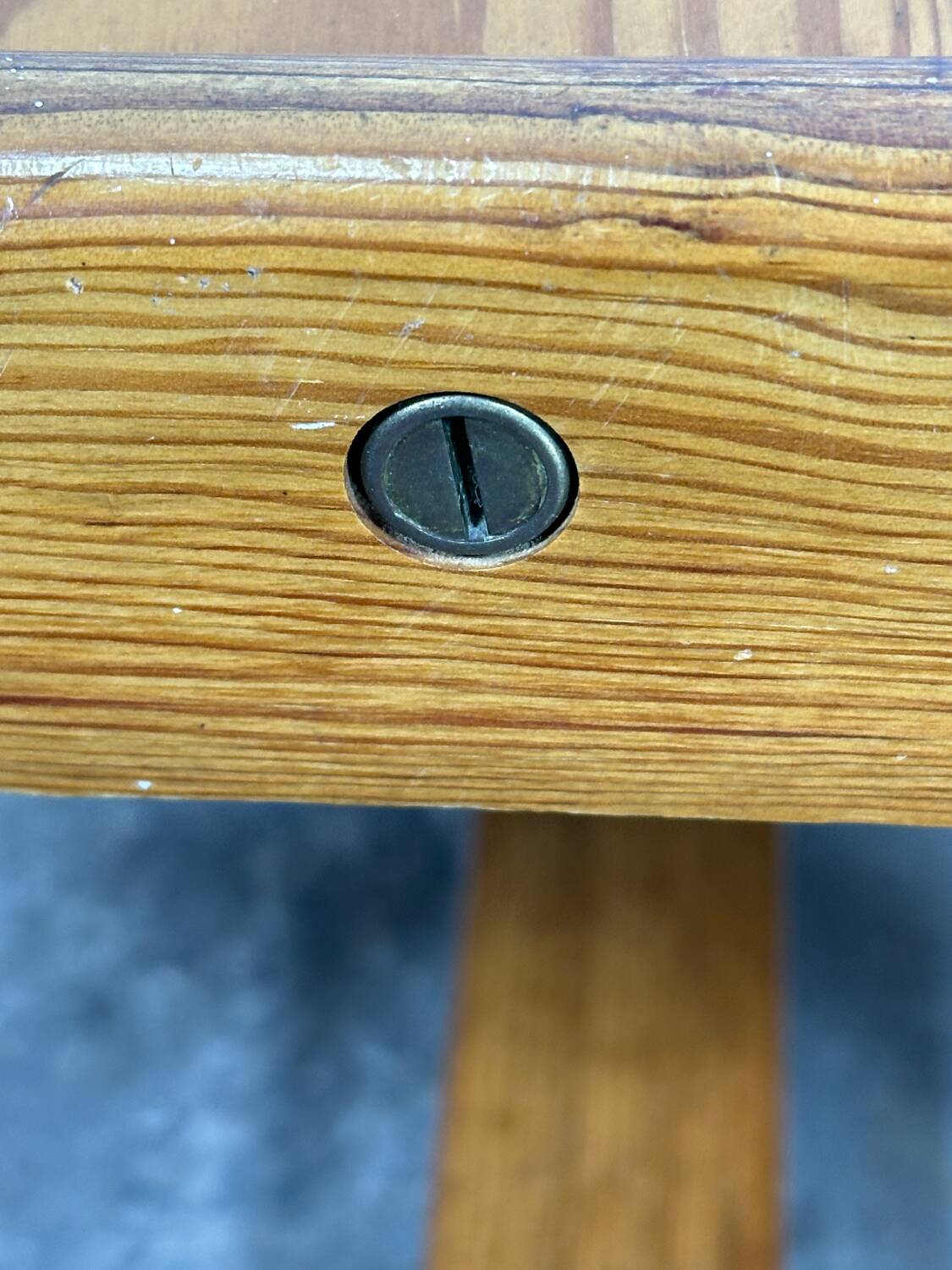 80s pine coffee table