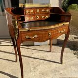 Sublime mid-tier Transition style desk, inlaid, 19th century