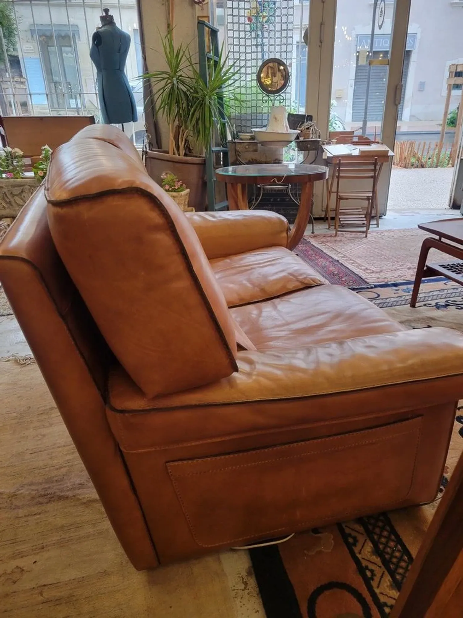 Pair of leather sofas