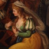 French painting of the 19th century: Solomon and the Queen of Sheba