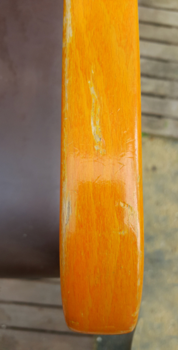 Fauteuil Wikhahn, années 60/70, bois et skaï, moderniste, vintage
