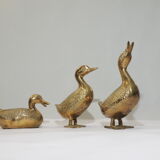 Brass/vintage duck set