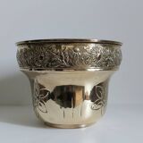 Old brass cache pot