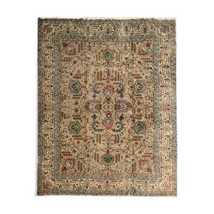 Vintage persan Ardabil Laine Zone tapis Crème Beige tapis - 299x412cm