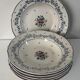 Assiettes creuses en faïence anglaise