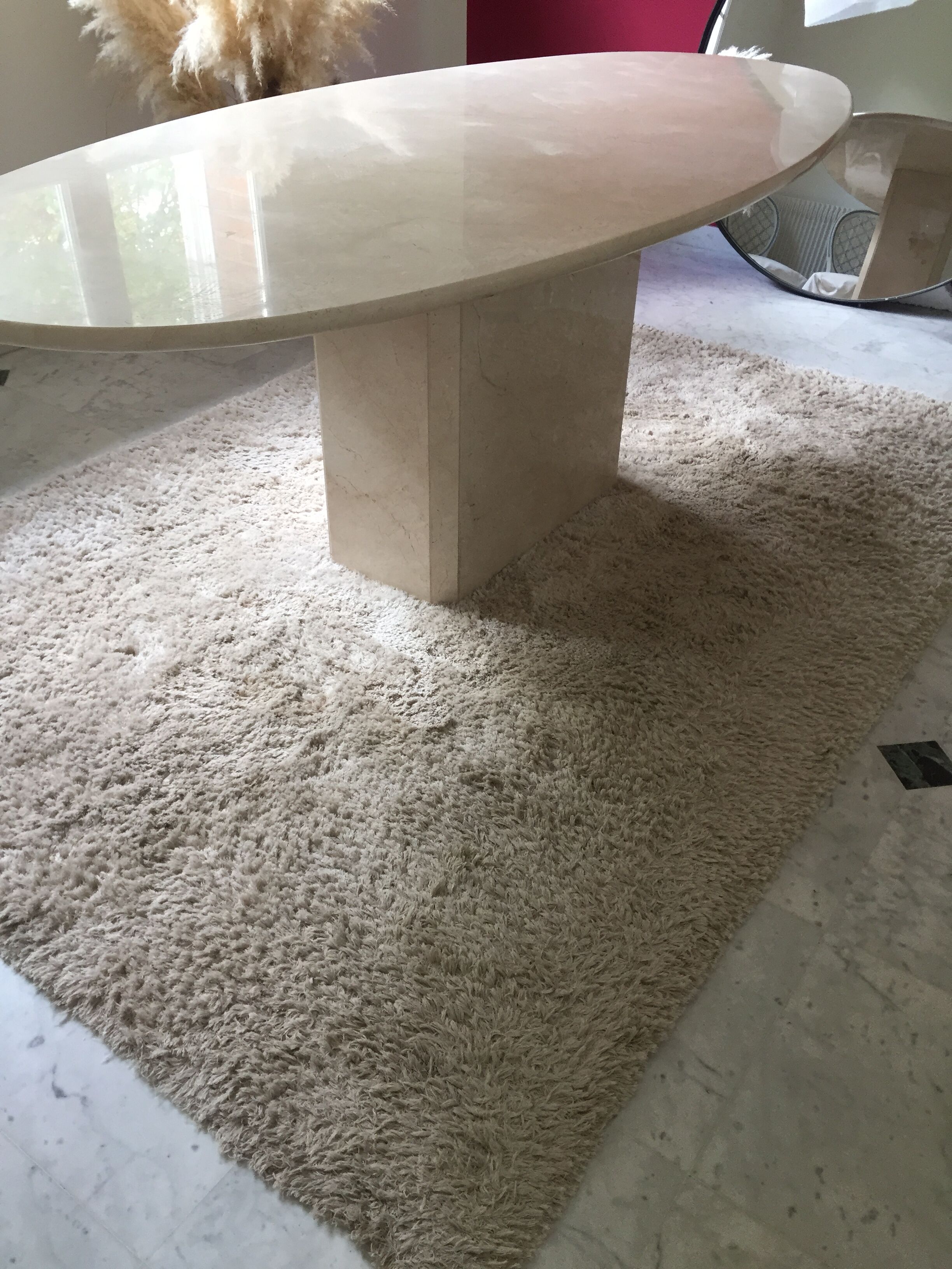 Travertine table