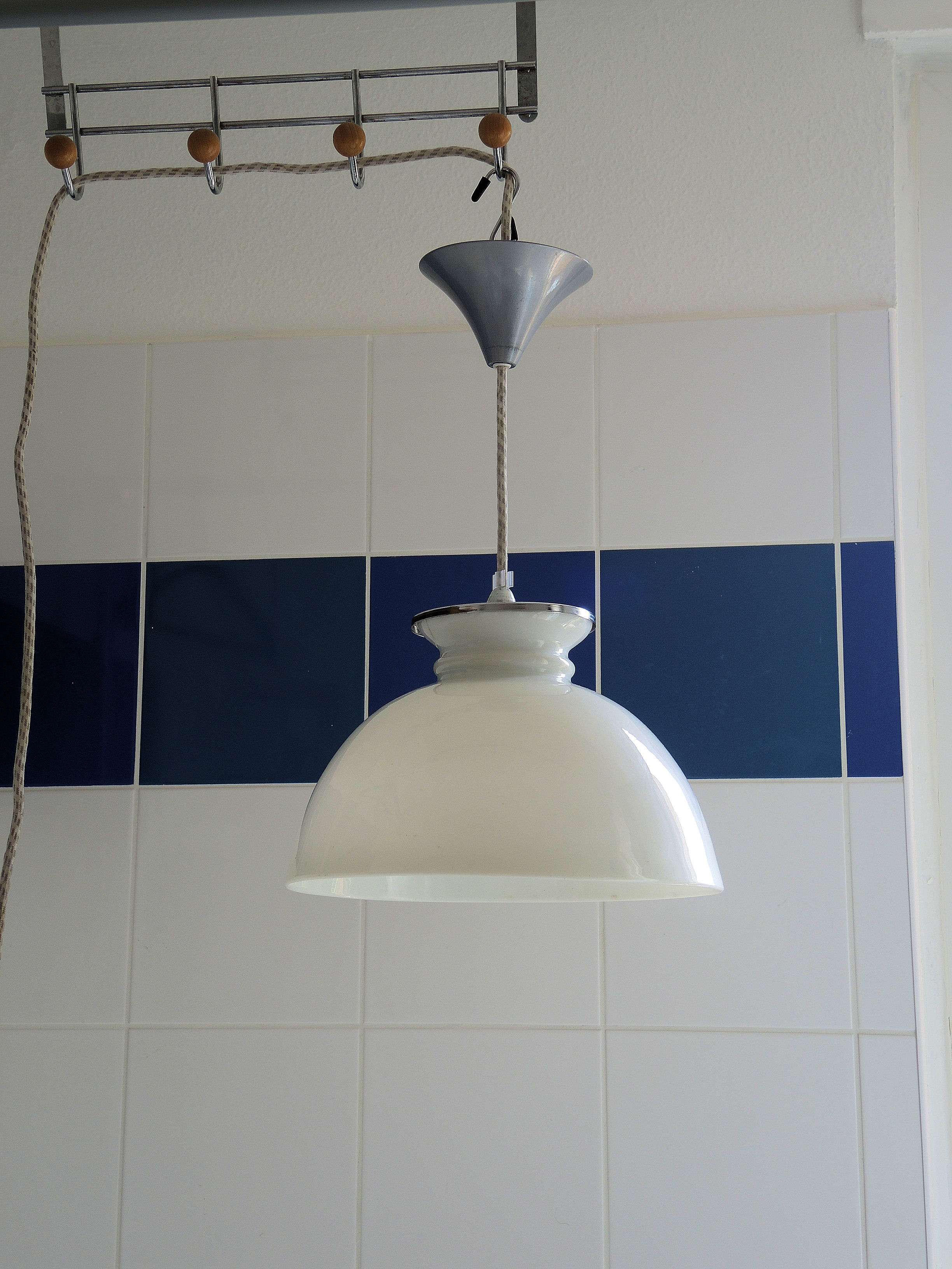 Hanging lamp opaline white 30