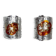 Pair of Mazzega Murano Space age wall lights Italy 1970