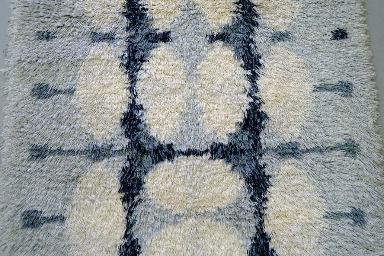 Tapis Rya scandinave fait à la main, années 1960, 152x105 cm