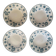Deep plates Sarreguemines geranium model in blue 1900.