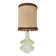 Grande lampe en verre teinté années 70's vintage avec abat-jour