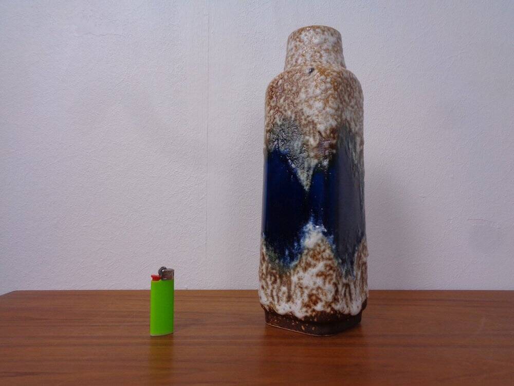 Model 1438-30 Lava Ceramic Vase from Übelacker Keramik, Germany, 1970s