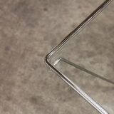 1980 glass square coffee table