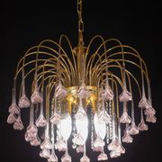 Meryl Streep, Pink Murano pendant Flowers Chandelier, 1970s