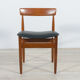 Mid-century teak dining chairs, 1960s, set of 4