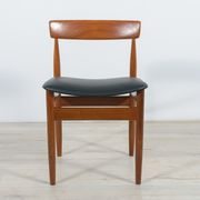 Mid-century teak dining chairs, 1960s, set of 4