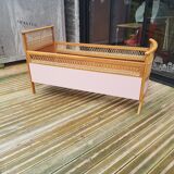 Rattan crib
